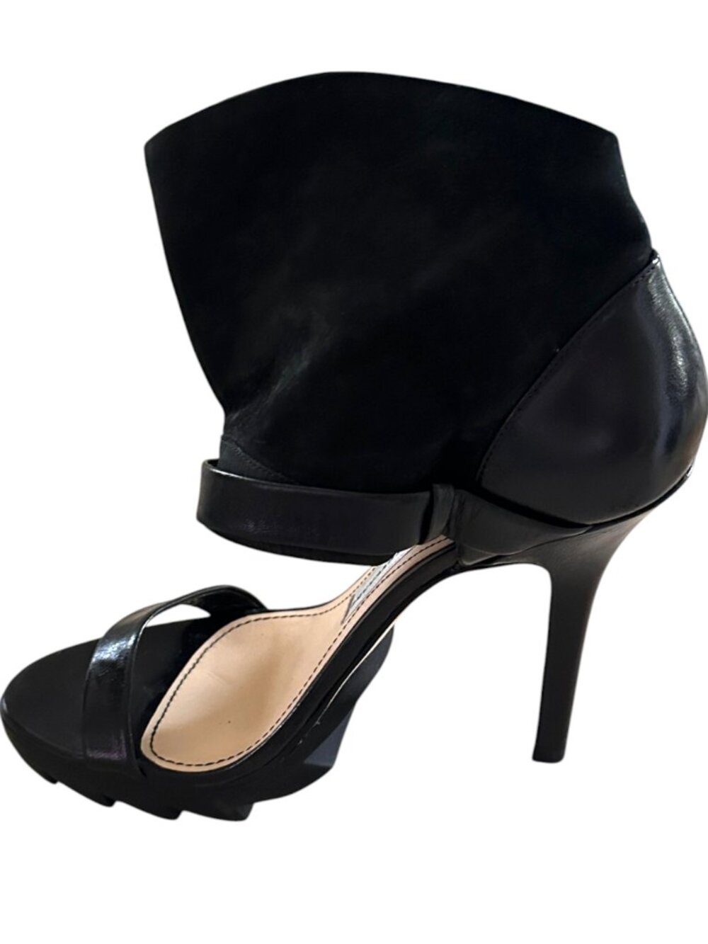 Camilla Skovgaard Black Suede & Leather Platform Heels EU 38.5 US 8–8.5 NWOT